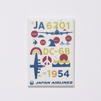 〔JAL国際線就航70周年〕JALオリジナル 缶バッジ パープル