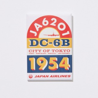 〔JAL国際線就航70周年〕JALオリジナル 缶バッジ オレンジ