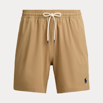 [POLO RALPH LAUREN]5.75インチ トラベラー クラシック スイム パンツ ベージュ S