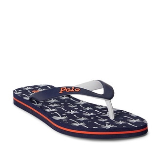 [POLO RALPH LAUREN]ボルト ロゴ フリップフロップ ネイビー 8 D
