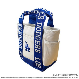 [イーカム]MLB（TM）ロサンゼルス・ドジャース ミニトートバッグ IVORY X NAVY