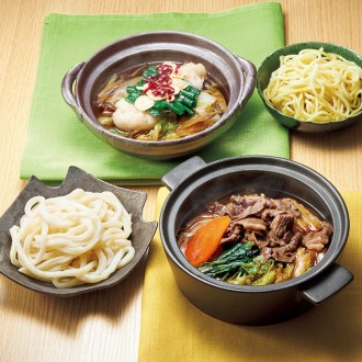 レンジでちょっとMotto鍋 黒毛姫牛のすき焼き&和牛もつ鍋（4食）
