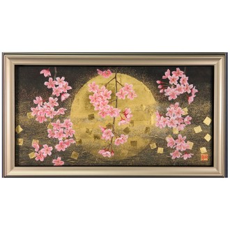 [髙井美香]日本画「花のれん」