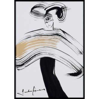 [コシノジュンコ]モード絵「LA MODE Ⅵ」