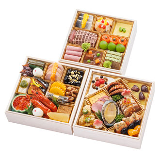 [千里山荘]おせち料理 和洋三段重