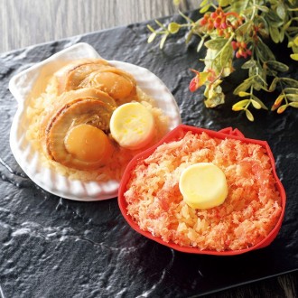 バター香る 紅ずわい蟹と帆立ごはん