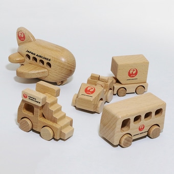 [JALオリジナル]木製空港で働く乗り物セット