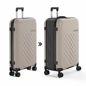 [Rollink]FLEX 360°フォーダブルスーツケース 100L ウォームグレー