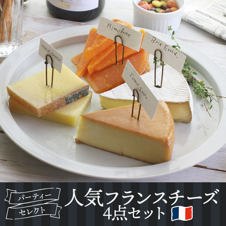 【パーティーセレクト】人気フランスチーズ4点セット