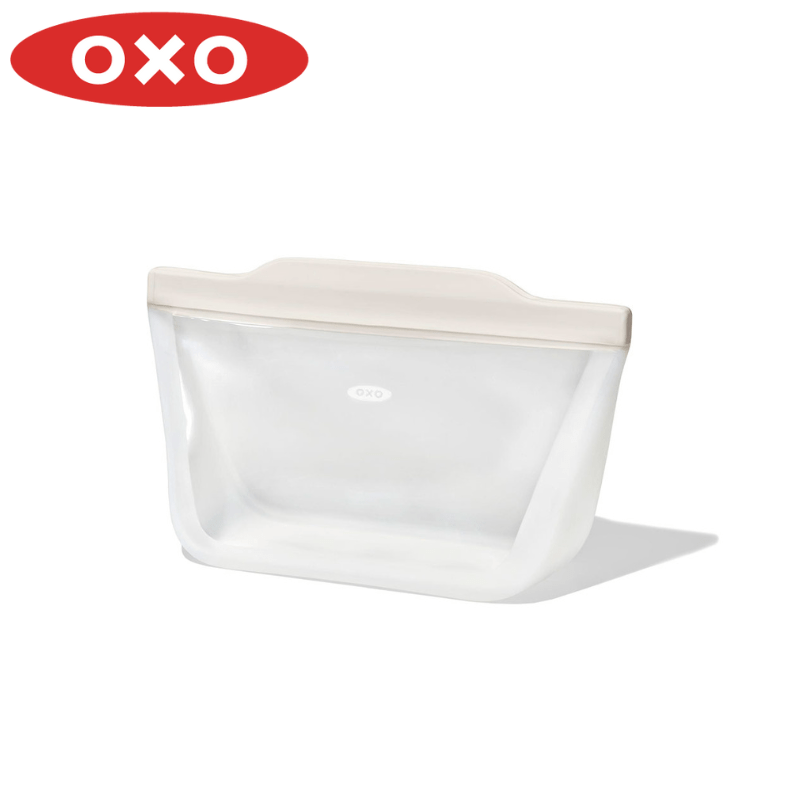OXO オクソー シリコンスタンドバッグ M オートミール 11386100