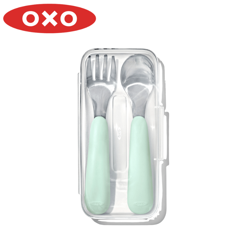 OXO オクソー Tot スプーン&フォークセット (ケース付き) オパール 61162300