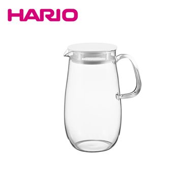 HARIO ハリオ レンジでかんたん麦茶ポむぎちゃん 1.0L ホワイト XMP-1000-W