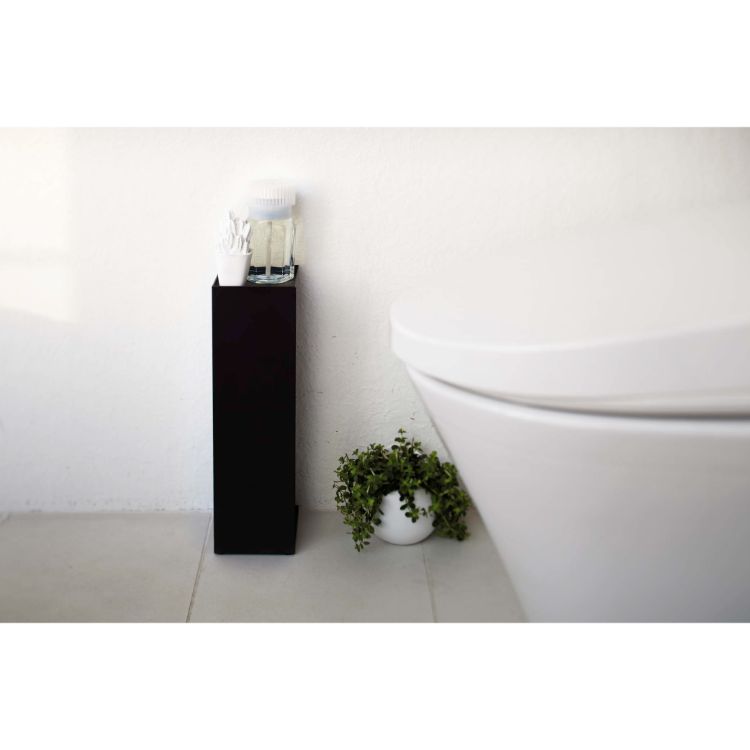 トイレットペーパーホルダー　タワー　ブラック