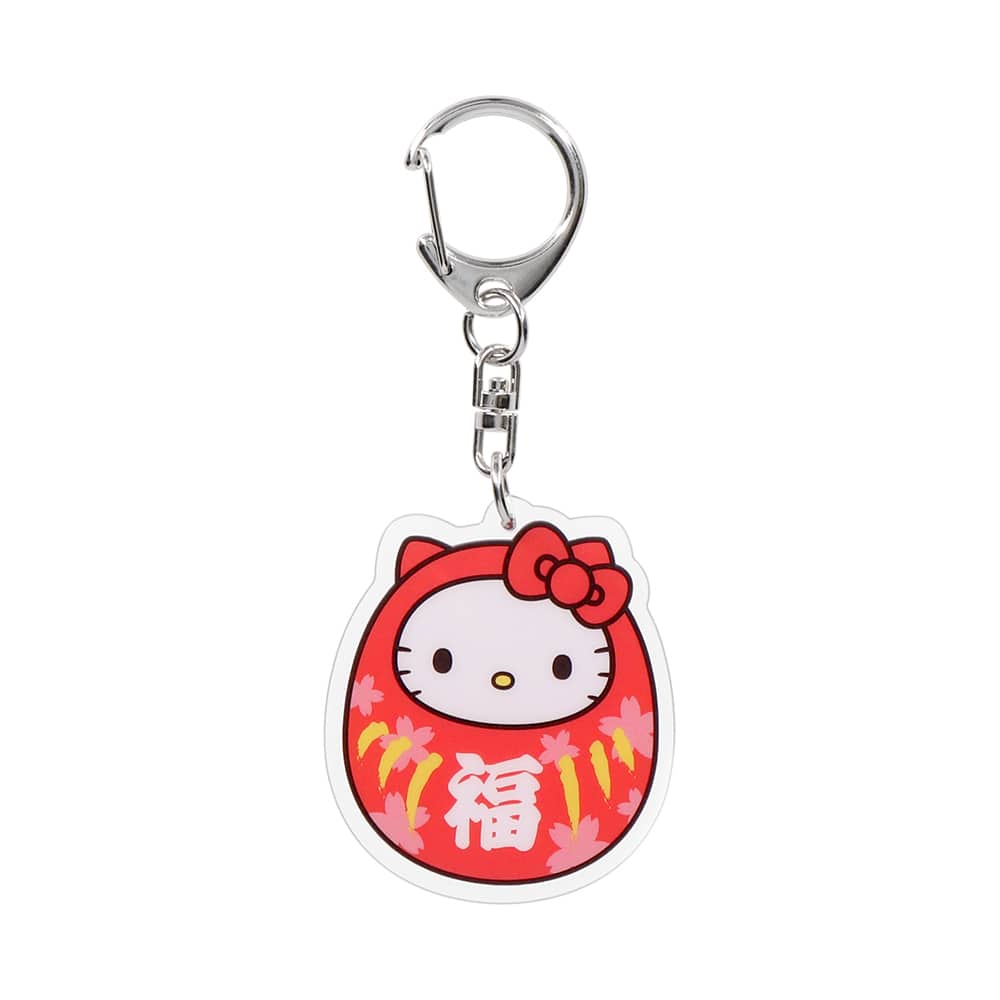 サンリオキャラクターズ アクリルキーホルダー 達磨（だるま） ハローキティ