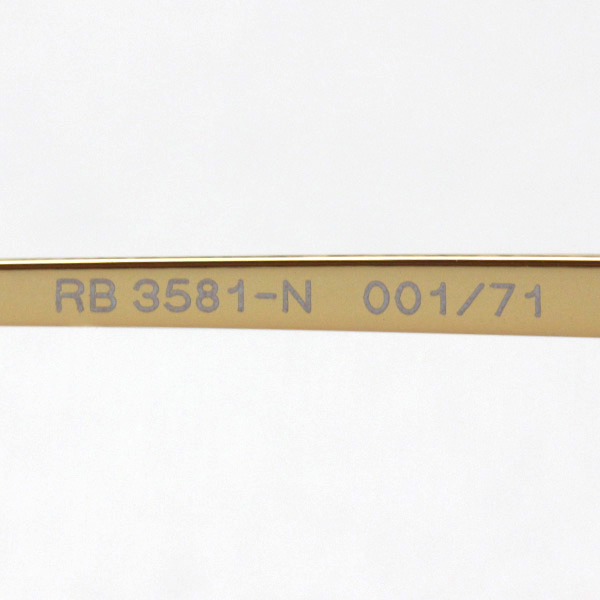 レイバン サングラス ブレイズ シューター Ray-Ban RB3581N 00171 ゴールド 64mm