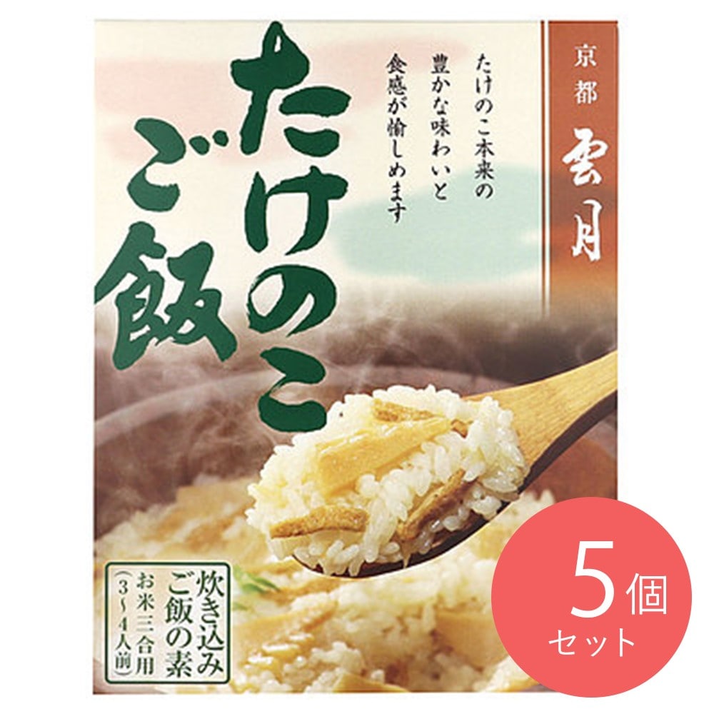 雲月 炊き込みご飯の素たけのこご飯 250g×5個