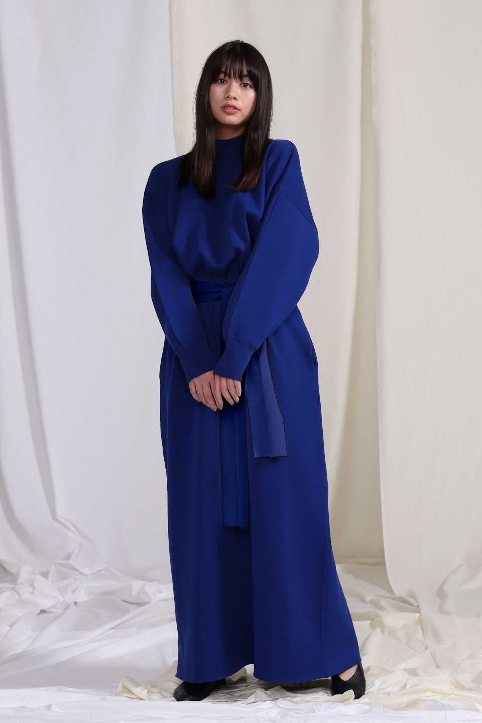 Recycled polyester/Lolopiana wool chic dress Black 2