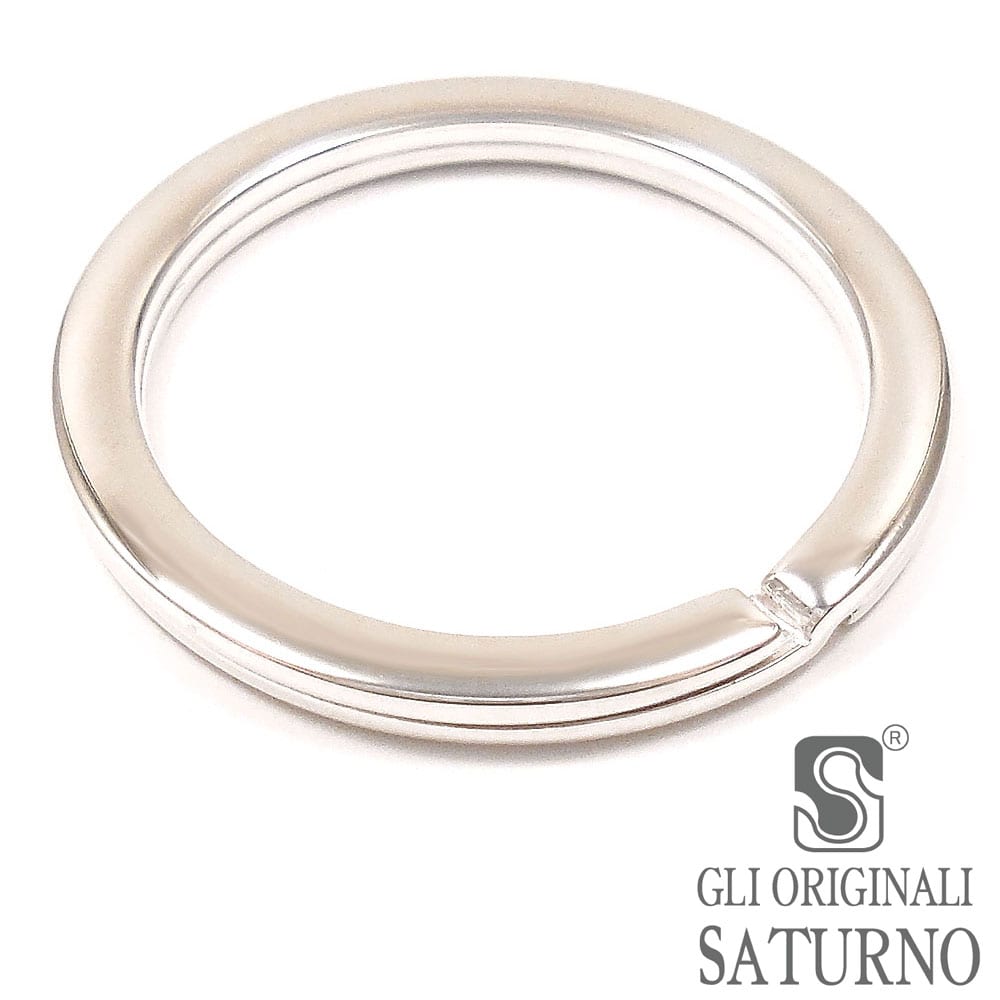 SATURNO サツルノ キーホルダー キーリング シルバー925 イタリア製 名入れ メッセージ 刻印