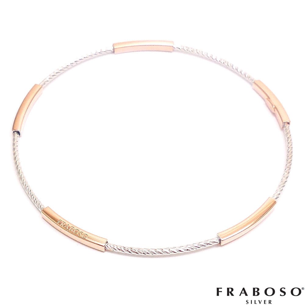 FRABOSO フラボッソ バングル ステーション レディース シルバー925 ロジウム・ピンクゴールドメッキ レディース