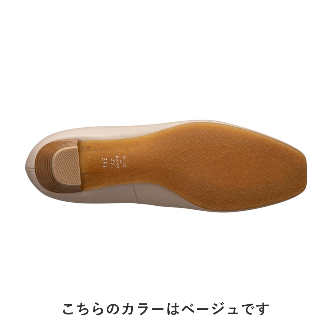 BEAUFIT A22Y ソフトスクエアトウモカパンプス ダークブラウンヘビ柄 ビューフィット パンプス ダークブラウンヘビ柄 22.5cm