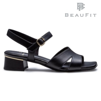 BEAUFIT A68Y きれいめサンダル ブラック ビューフィット サンダル