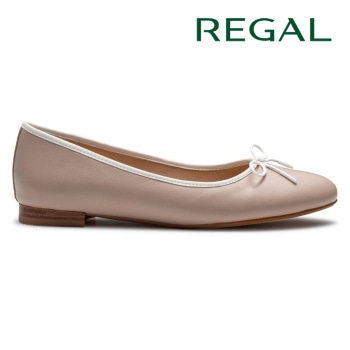 REGAL F79Q バレエシューズ ベージュアイボリー リーガル カジュアルシューズ