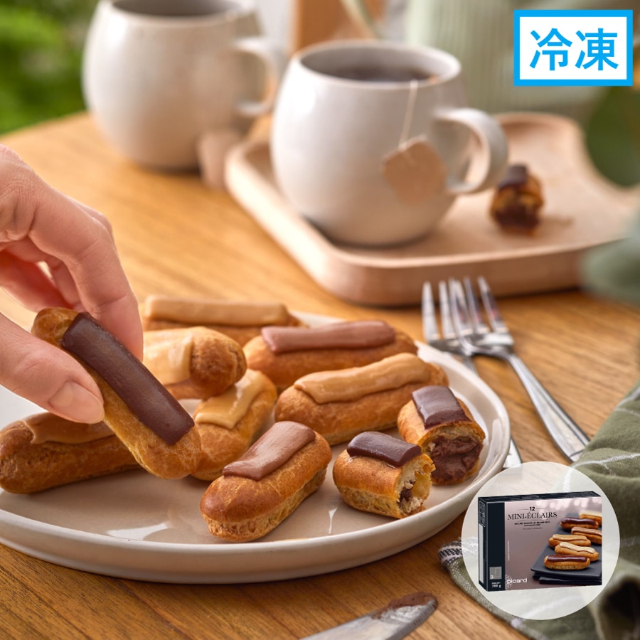 4種類のミニエクレア【賞味期限：26年10月31日】