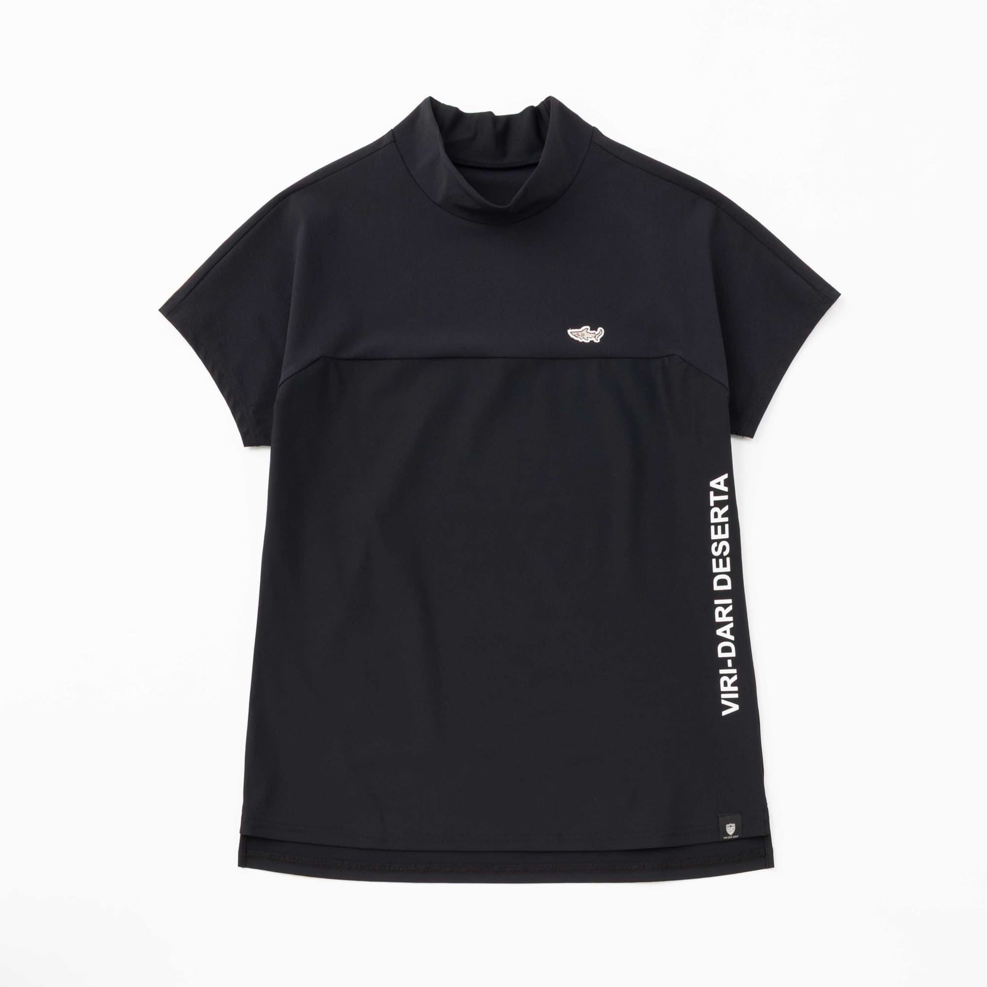 Bi-Color S/S Mock Neck Tee【S】