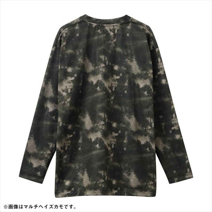 ダイワ ウェア DE-8626 ドライメッシュロングスリーブシャツ ブラックヘイズカモ XL