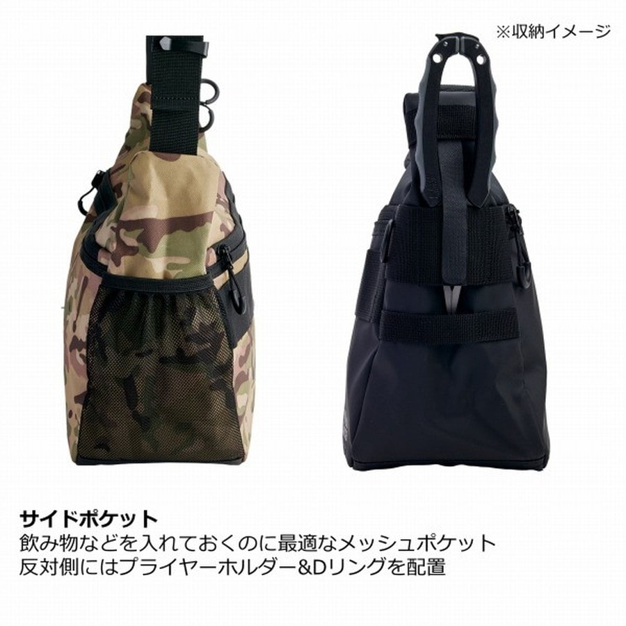 アブガルシア タックルバッグ ラウンドショルダーバッグ コーティングカモ 10L