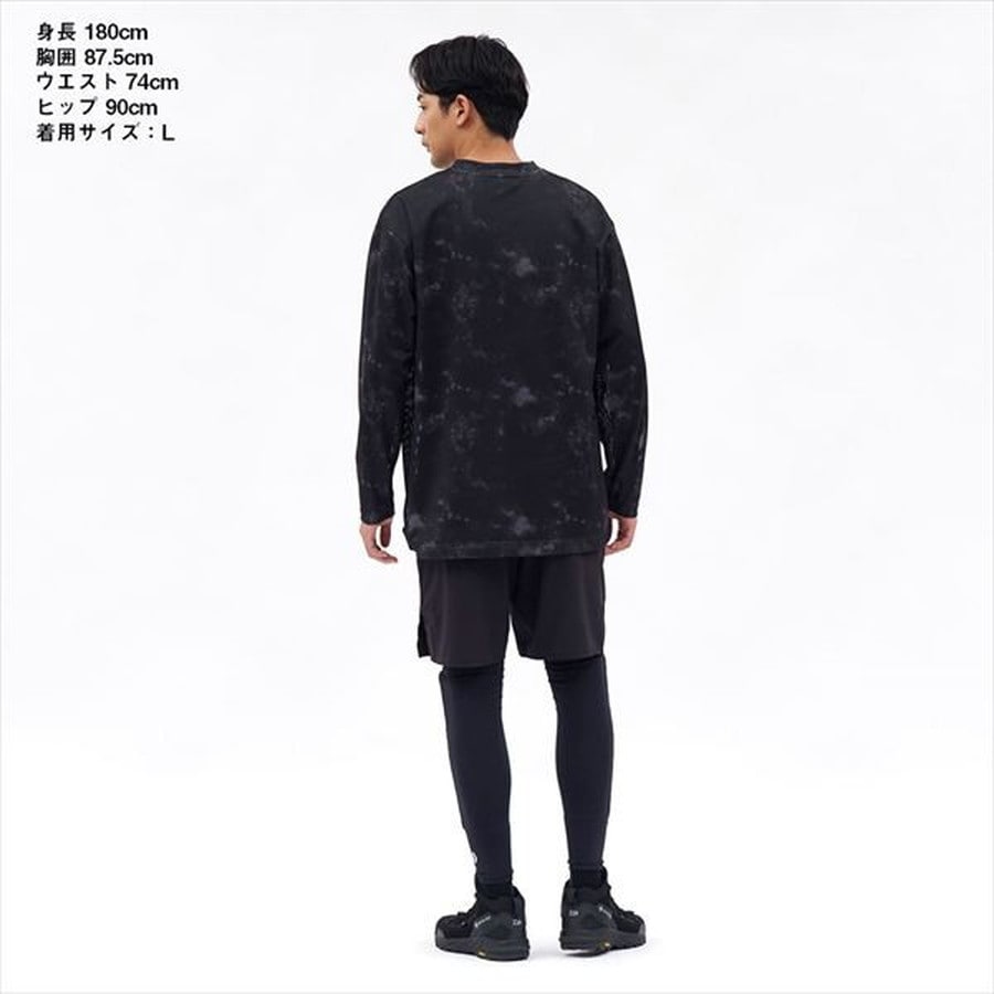 ダイワ ウェア DE-8626 ドライメッシュロングスリーブシャツ ブラックヘイズカモ XL