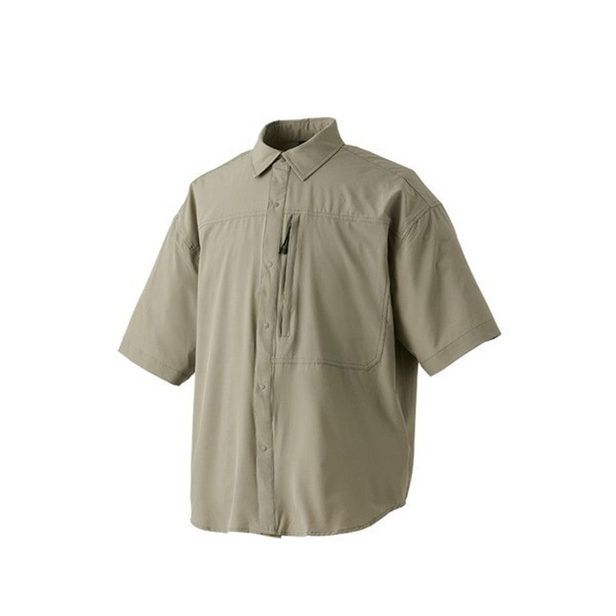 双進 ウェア 5455 RVフィッシングハーフシャツ サンド 2XL