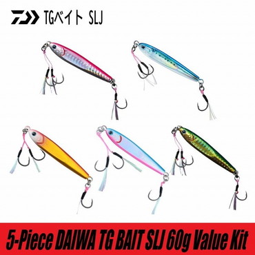 ダイワ メタルジグ Daiwa Metal Jig TG Bait SLJ 60g/5-Piece Value Kit