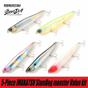 イマカツ シーバスルアー Imakatsu Seabass Lure Slam Dog Monster SW/5-Piece Value Kit