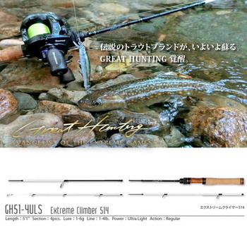 メガバス　ＧＲＥＡＴ　ＨＵＮＴＩＮＧ　ＧＨ５１－４ＵＬＳ（スピニングロッド）