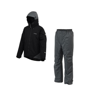 【特価】双進 防寒服アウター 6450 RL ストレッチウォームスーツ ブラック LL