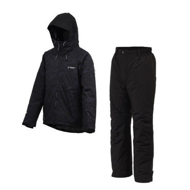 【特価】双進 防寒服アウター 6450 RL ストレッチウォームスーツ ブラックカモ L