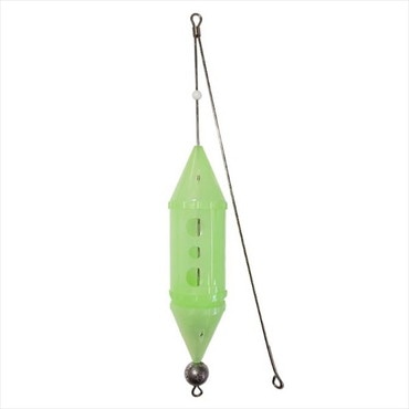 アマノ釣具 コマセカゴ ZEALOUS 天秤･保護蓋付 夜光遠投カゴ 10号