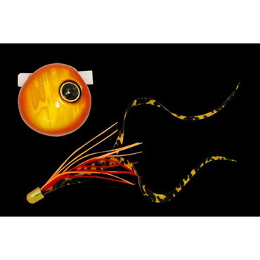 ジャッカル　鉛式　ビンビン玉　スライド　４５ｇ　オレンジゴールド／シマオレカーリーＴ＋
