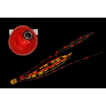 ジャッカル 鉛式 ビンビン玉 スライド 60g レッドレッド/シマレッドT+