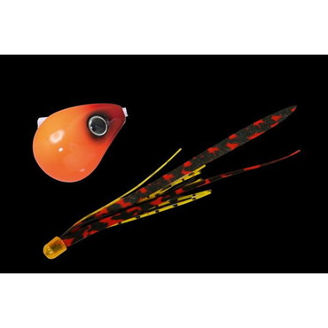 ジャッカル 爆流 鉛式ビンビン玉スライド 100g ホットオレンジ/シマレッドT+