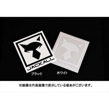 ジャッカル　ＪＫカッティングステッカースクエア　Ｌ　ホワイト