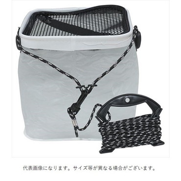 マルシン漁具 バケツ スケルトンバケツ角 18cm