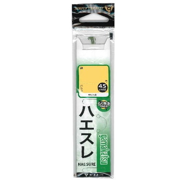 がまかつ 糸付 ハエスレ 緑 2号-ハリス0.2