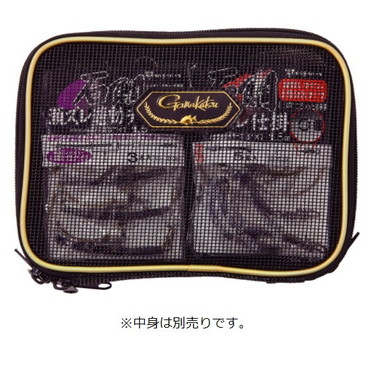 がまかつ 磯用品 GM2542 仕掛け&ストリンガーポーチ(がま石) ブラック