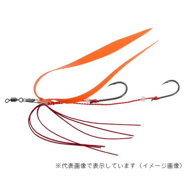ダイワ　紅牙遊動テンヤ替針ＳＳ＋エビラバ　紅牙オレンジＲ