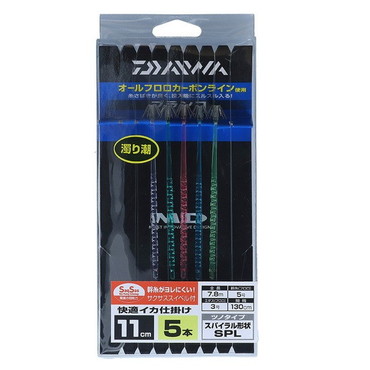 ダイワ　快適イカ仕掛けＳＰＬ　１１Ｓ　ＳＳ ５本 スタンダード濁り潮