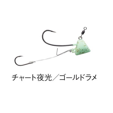 ダイワ　紅牙タイカブラ　ＴＧＳＳ＋エビロック　６号　チャート夜光／ゴールドラメ