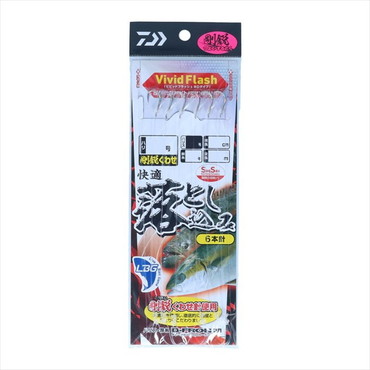 ダイワ 仕掛け 快適落とし込み仕掛けSS LBG 剛鋭くわせ6本針 針9号-幹糸12号-ハリス12号