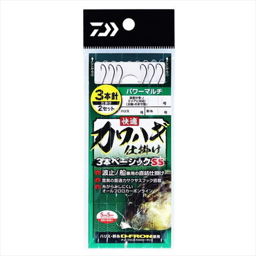 ダイワ 仕掛け 快適カワハギ仕掛3本ベーシック SS パワーマルチ 9.0